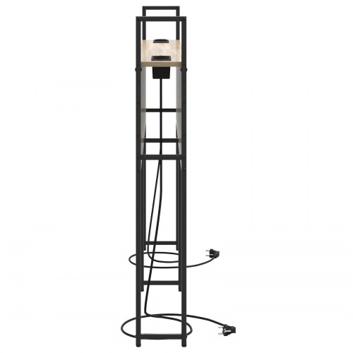 Opbevaringshovedgavl med Opladningsstation Sonoma-eg 120 cm