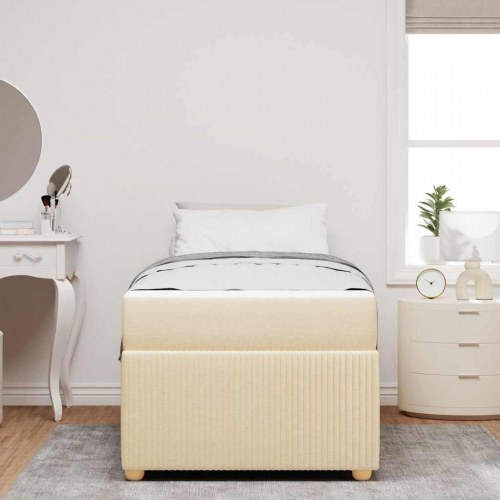 Seng med madras creme 80 x 200 cm