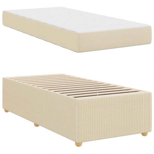 Seng med madras creme 80 x 200 cm