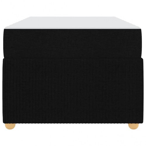 Seng med madras 90 x 200 cm - sort stof