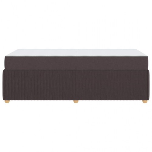 Sengestel med madras 90 x 200 cm - mørk brun