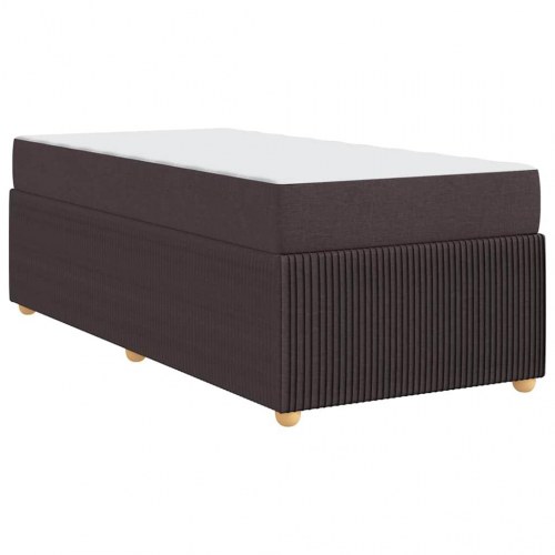 Sengestel med madras 90 x 200 cm - mørk brun