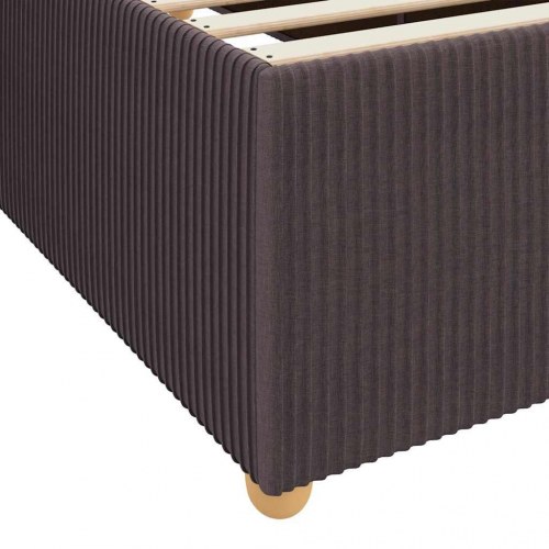 Sengestel med madras 90 x 200 cm - mørk brun