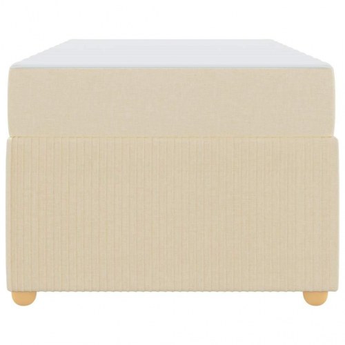 Seng med madras 90 x 200 cm - creme