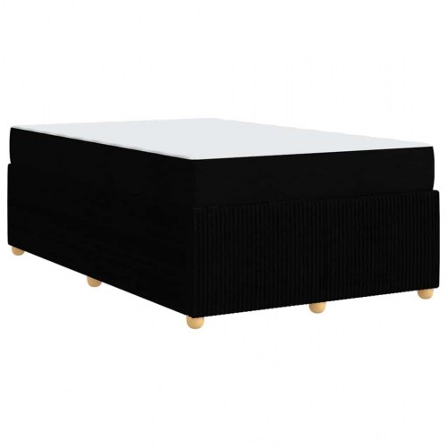 Seng med madras 120 x 190 cm - sort stof