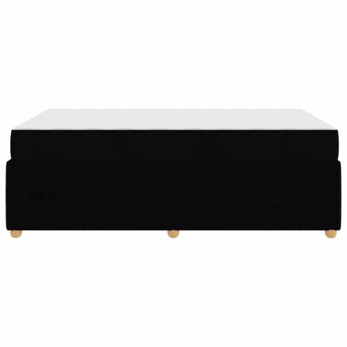 Sengestel med madras 120 x 200 cm - sort stof