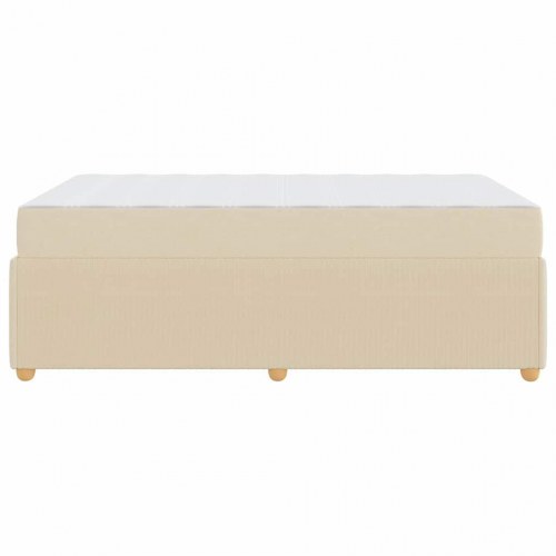 Sengestel med madras 120 x 200 cm - creme