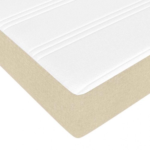 Sengestel med madras 120 x 200 cm - creme