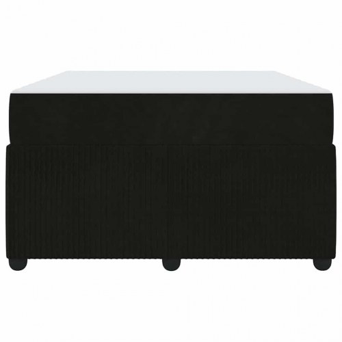 Sengestel med madras Sort 120 x 200 cm Stof