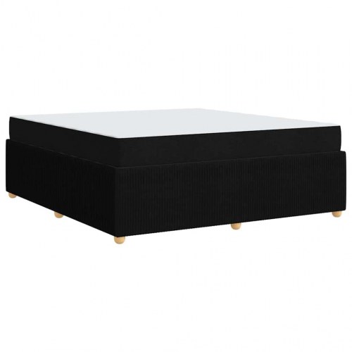Sengestel med madras 180 x 200 cm - sort stof
