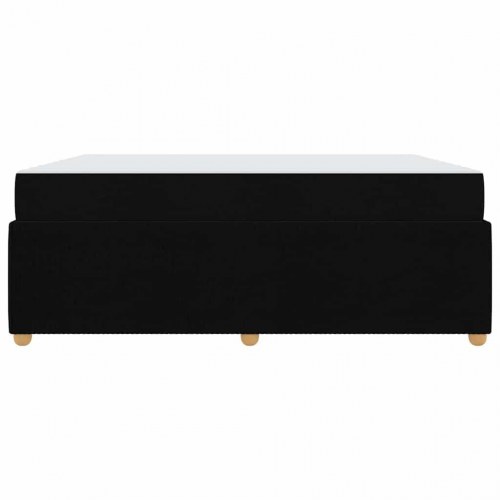 Sengestel med madras 180 x 200 cm - sort stof