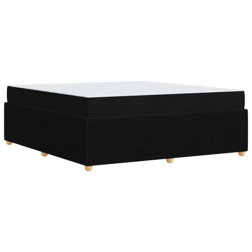 Sengestel med madras 180 x 200 cm - sort stof