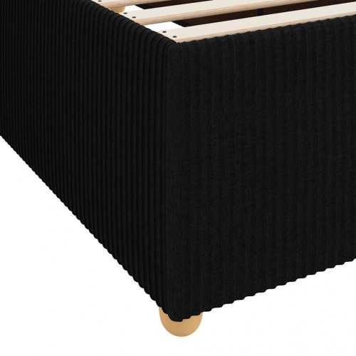 Sengestel med madras 180 x 200 cm - sort stof