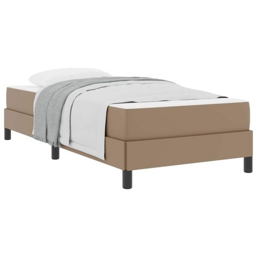 Sengestel med madras 90 x 200 cm - cappuccino stof
