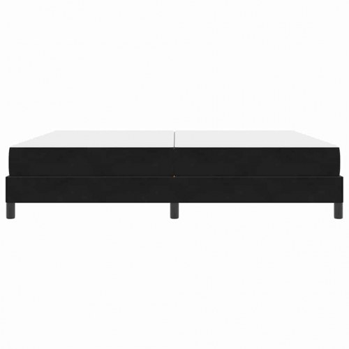 Kontinentalseng med madras Sort 200 x 200 cm Stof