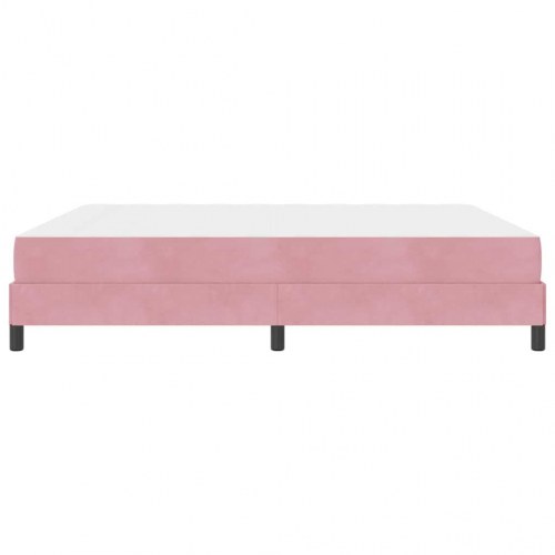 Kontinentalseng med madras Lyserød 180 x 220 cm Stof