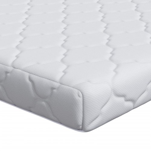 Madras Hvid 90 x 190 cm Jacquard stof