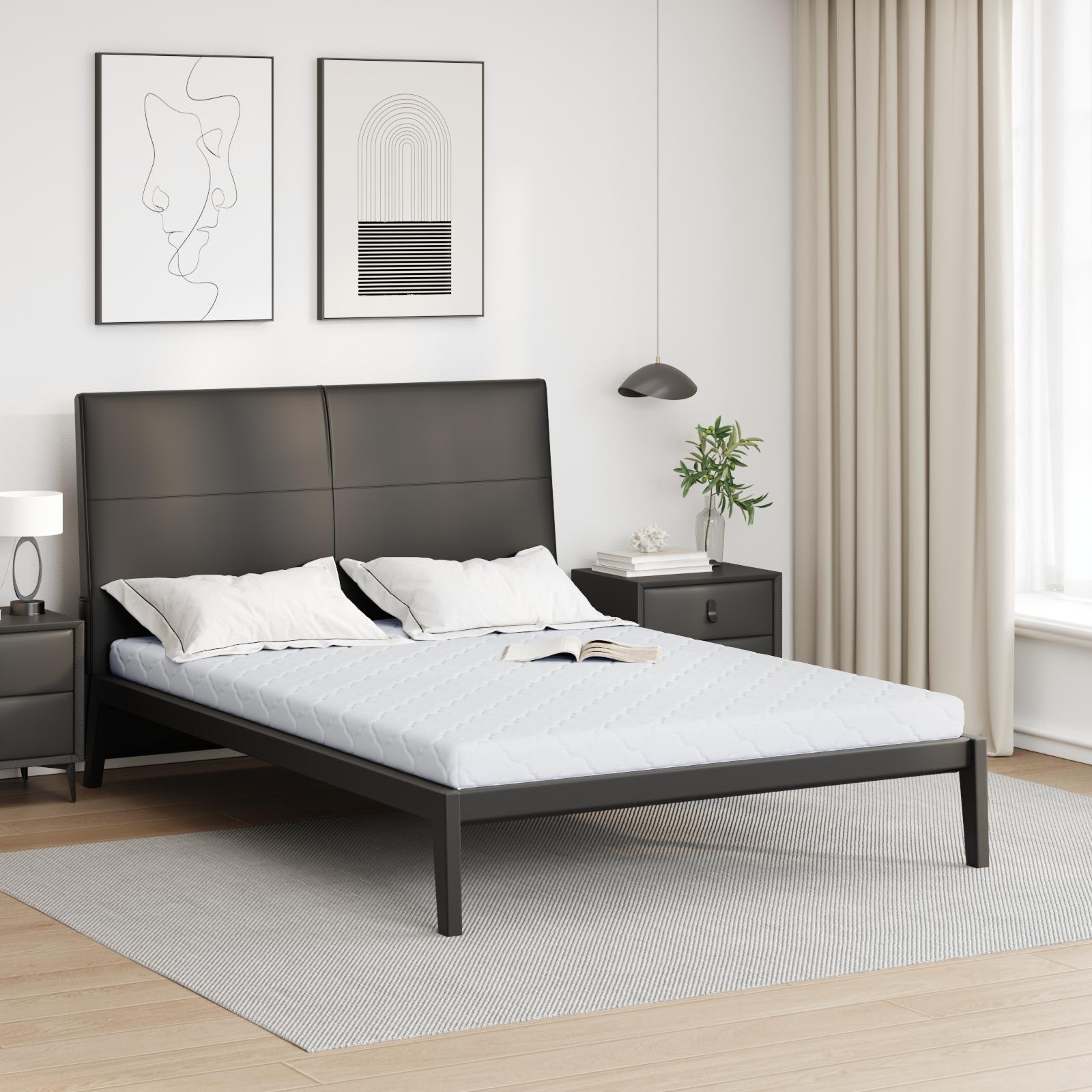 Madras Hvid 140 x 200 cm Jacquard stof