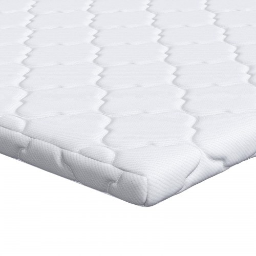 Topmadras med kokosfibre 80 x 200 cm - hvid