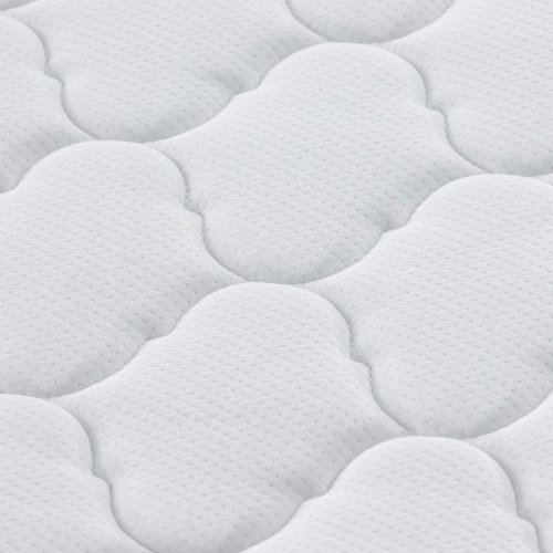 Topmadras med kokosfibre 80 x 200 cm - hvid