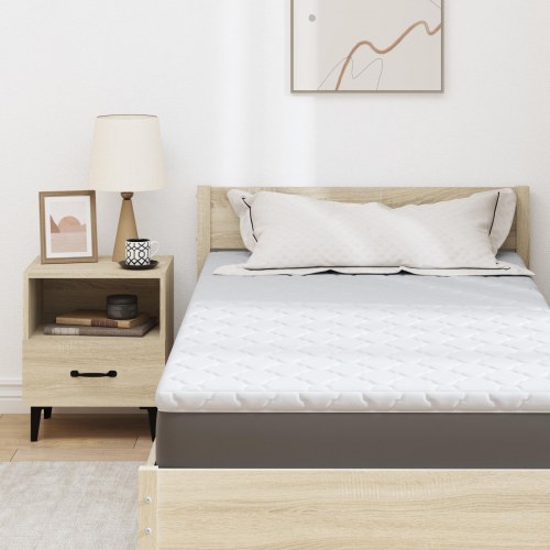 Kokos topmadras 90 x 200 cm - hvid