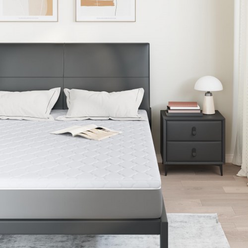 Kokos topmadras 140 x 200 cm - hvid