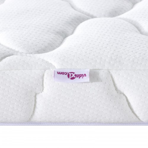 Kokos topmadras 140 x 200 cm - hvid