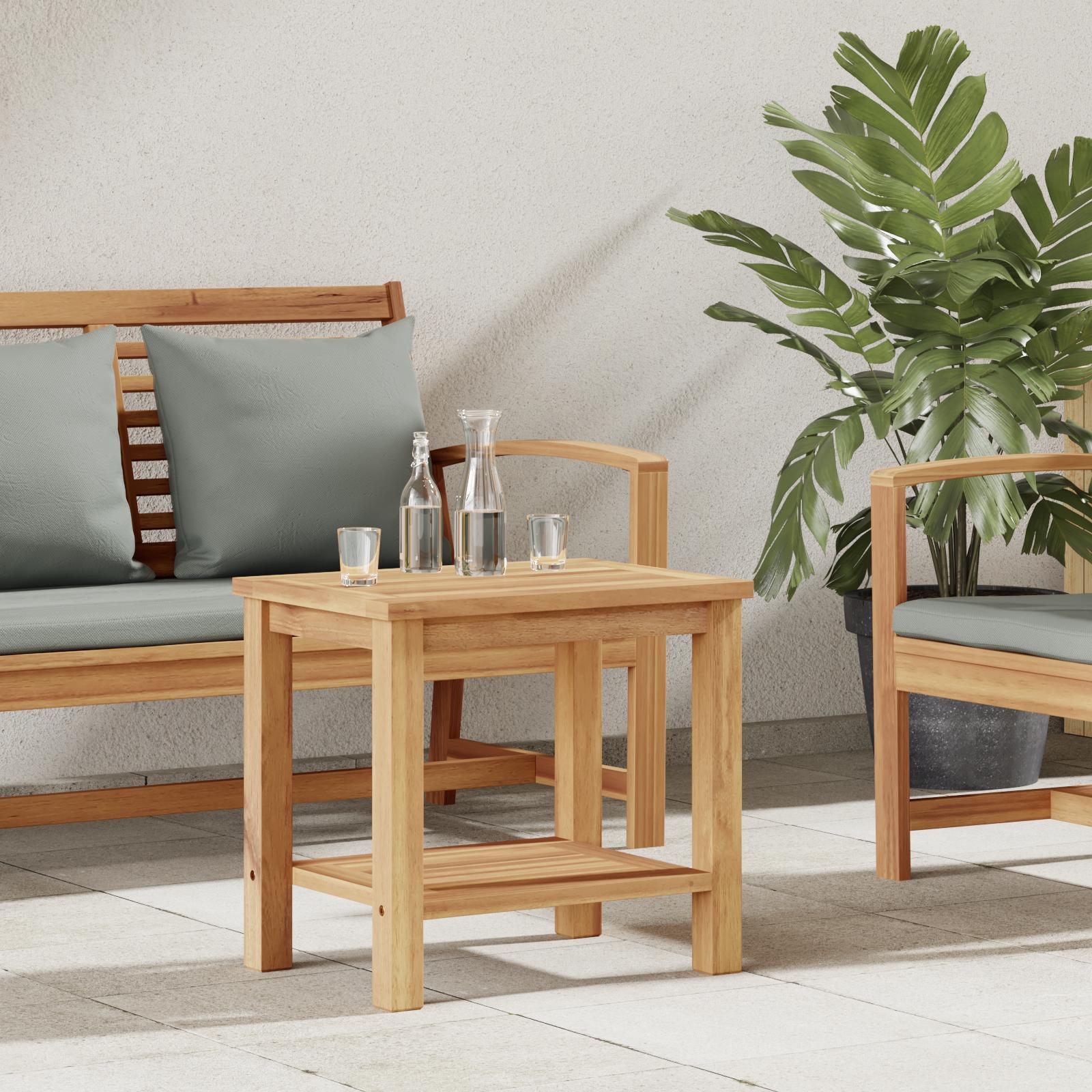 Sofabord Brun 50 x 35 x 45 cm Massivt teaktræ