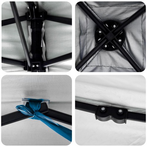 Pop-up canopy telt Blå 250 x 250 cm Stof