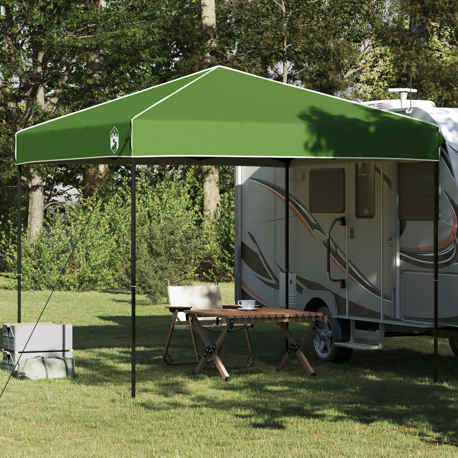 Pop-up canopy telt Grøn 250 x 250 cm Stof
