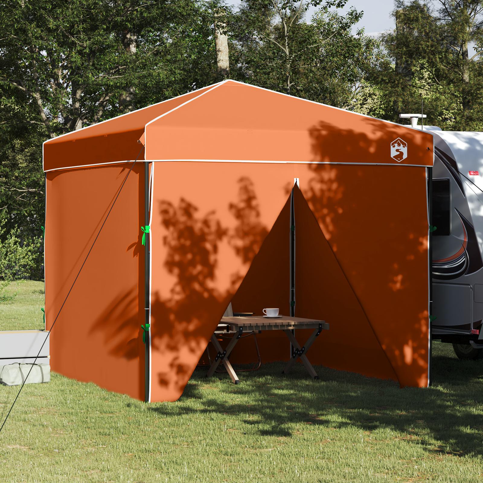 Pop-up canopy telt Orange 250 x 250 cm Stof