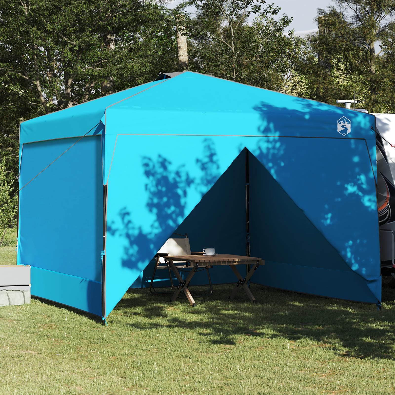 Pop-up canopy telt Blå 300 x 300 cm Stof