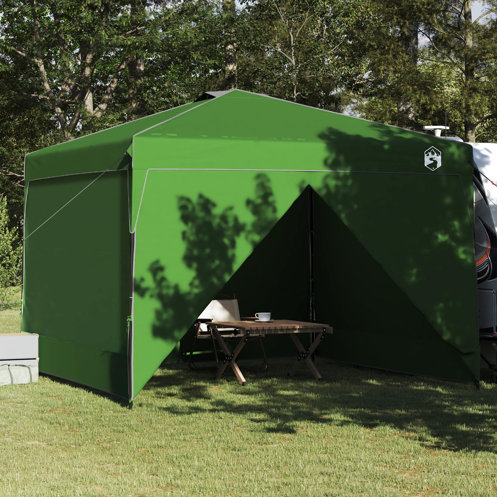 Pop-up canopy telt Grøn 300 x 300 cm Stof