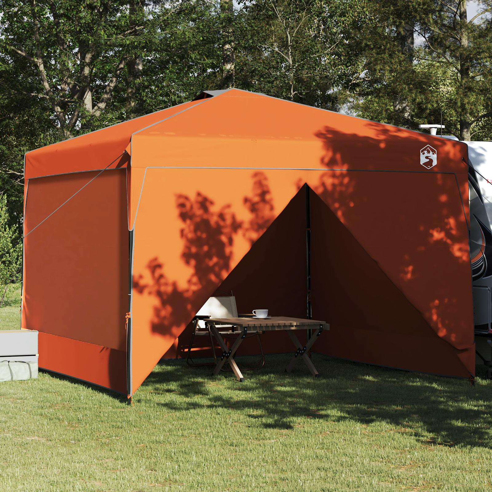 Pop-up canopy telt Orange 300 x 300 cm Stof