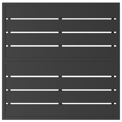 Udendørs Møbler Sort Aluminium