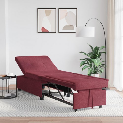 Sovesofa Rød 194 x 67 x 37 cm Stof