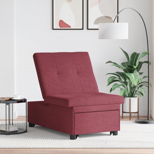 Sovesofa Rød 194 x 67 x 37 cm Stof