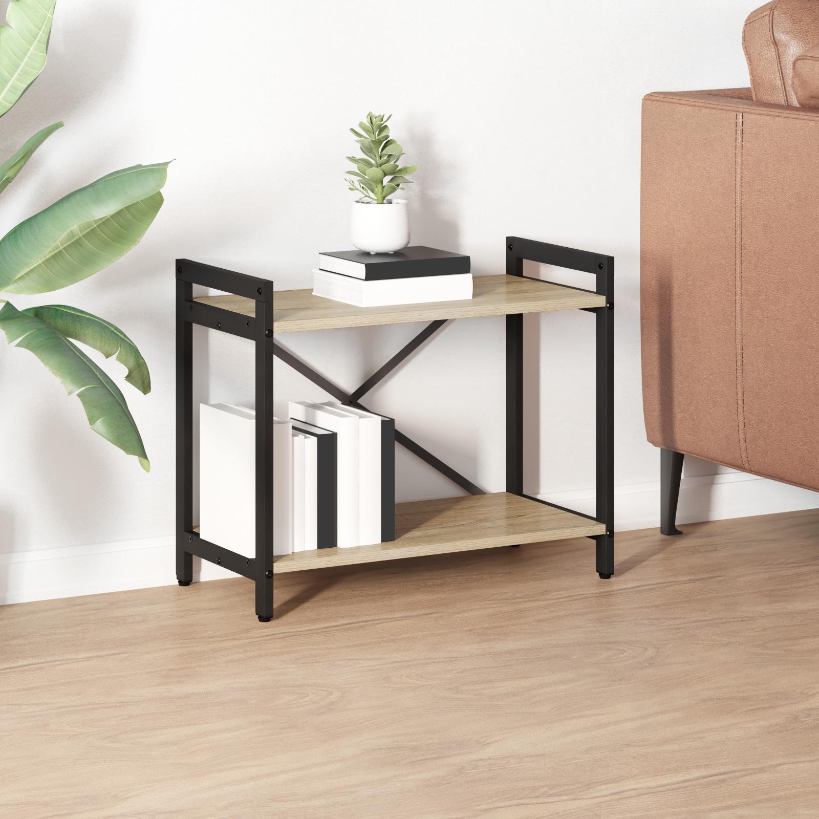 Bogreol Sonoma-eg 60 x 30 x 48,5 cm Konstrueret træ