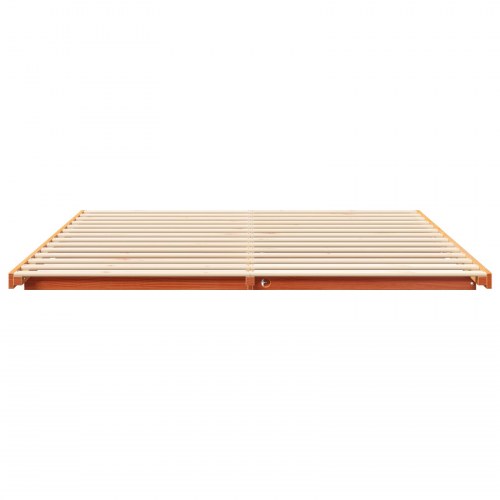 Gulv seng ramme Gyldenbrun 180 x 200 cm Massivt fyrretræ