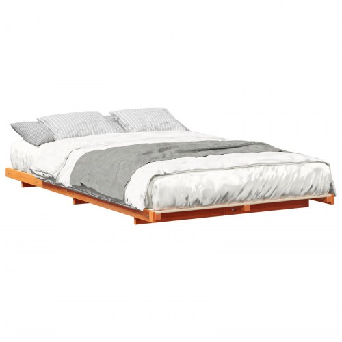 Gulv seng ramme Gyldenbrun 120 x 200 cm Massivt fyrretræ