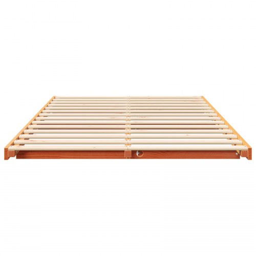 Gulv seng ramme Gyldenbrun 120 x 200 cm Massivt fyrretræ