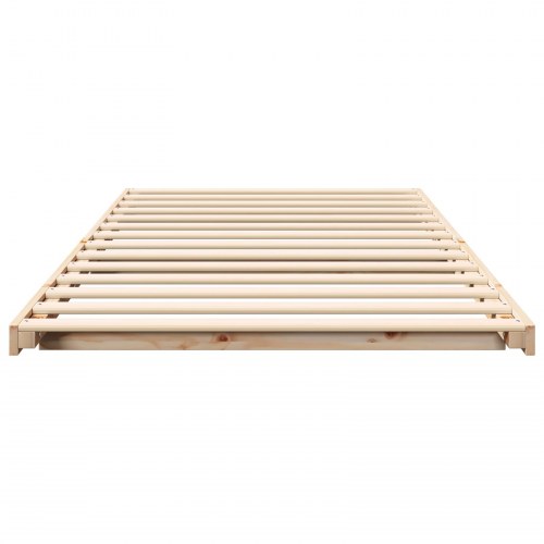 Sengestel i massiv fyr - brun 80 x 200 cm, platform sengeramme