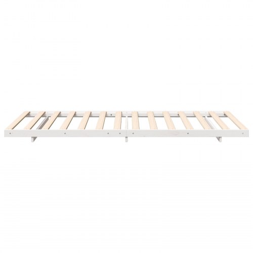 Sengestel hvid 80 x 210 cm i massiv fyr