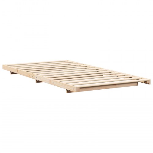 Sengestel brun 100 x 220 cm i massiv fyrretræ