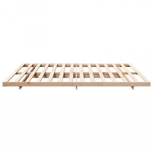 Sengestel i massiv fyrretræ 180 x 220 cm - brun