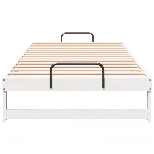 Sengestel i massiv fyrretræ - hvid 100 x 200 cm