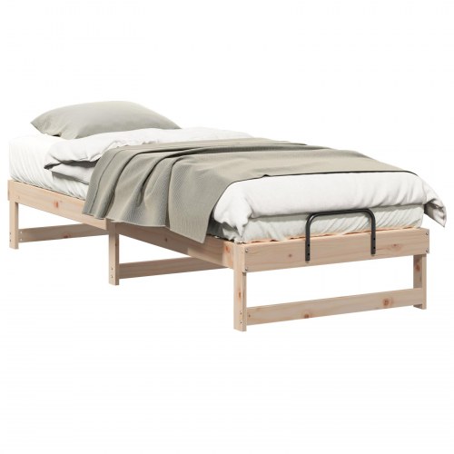 Sengestel brun 80 x 210 cm i massiv fyrretræ