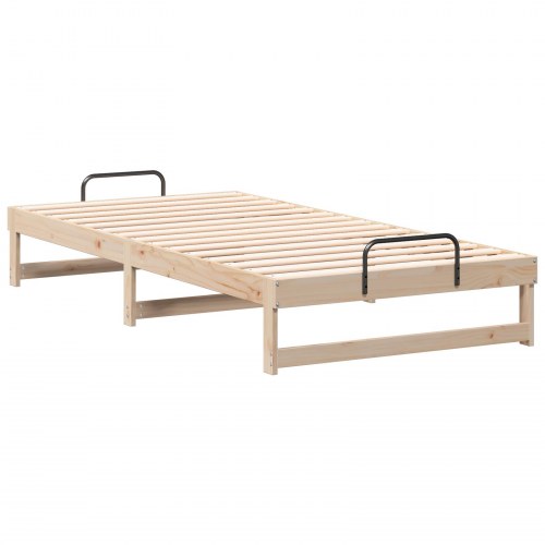 Sengestel i massiv fyrretræ 100 x 210 cm - brun