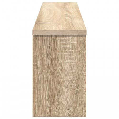 Vægmonteret knagerække med hylde - sonoma eg 100 x 16 x 26 cm