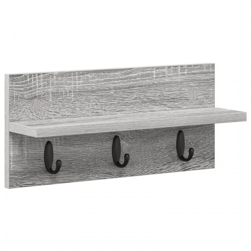 Vægmonteret Jakkeholder Grå sonoma-eg 40 x 10.5 x 18 cm